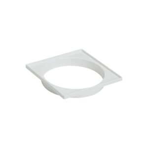 Porta Grelha Quadrado Branco Tigre 100mm