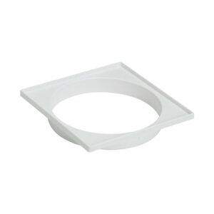 Porta Grelha Quadrado Branco Tigre 150mm