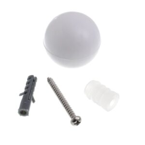 Batedor para Porta Tipo Bola Branco Bemfixa